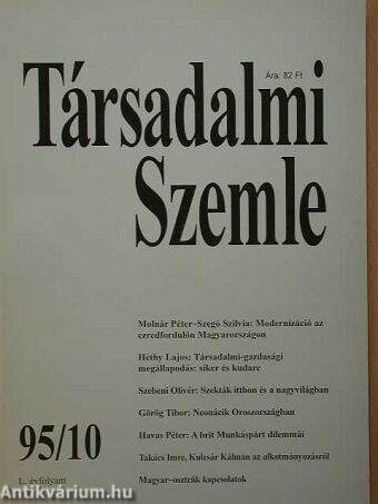 Társadalmi Szemle 1995. október