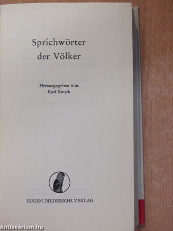 Sprichwörter der Völker