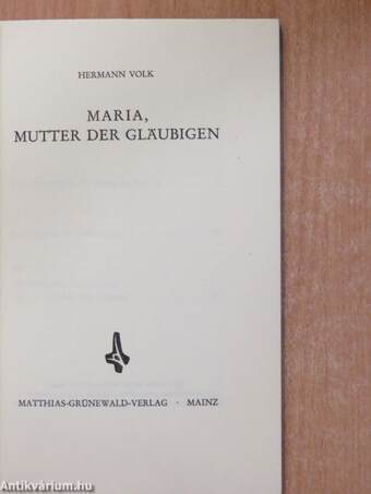 Maria, Mutter der Gläubigen