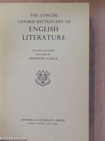 The Concise Oxford Dictionary of English Literature