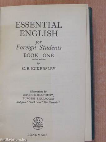 Essential English for Foreign Students Book 1.