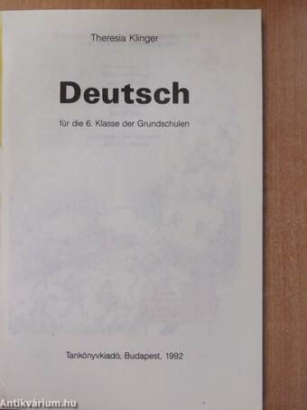 Deutsch für die 6. Klasse der Grundschulen