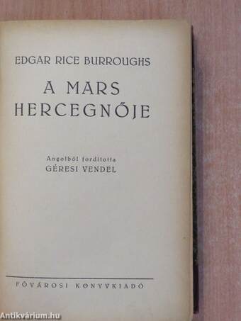 A Mars hercegnője