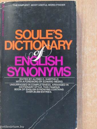 A Dictionary of English Synonyms and Synonymous Expressions