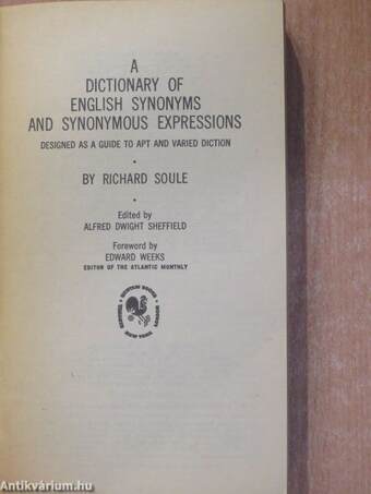 A Dictionary of English Synonyms and Synonymous Expressions