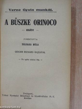 A büszke Orinoco