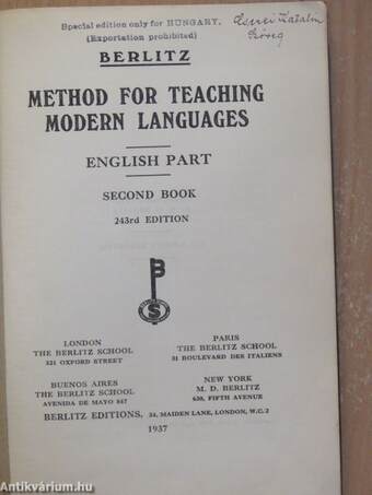 Method for Teaching Modern Languages II.