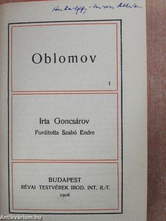 Oblomov I-II./Korunk hőse