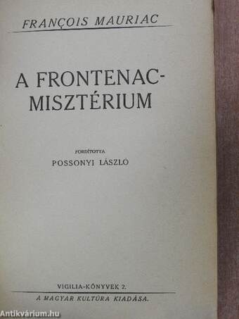 A Frontenac-misztérium