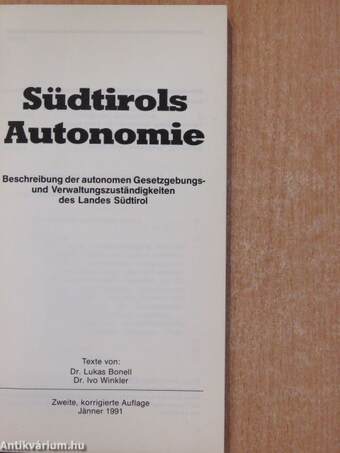 Südtirols Autonomie