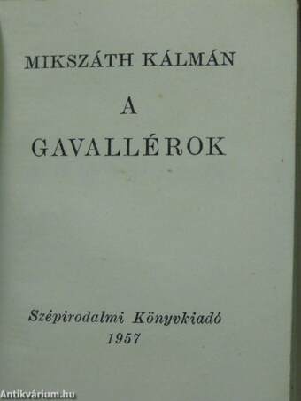 A gavallérok (minikönyv)