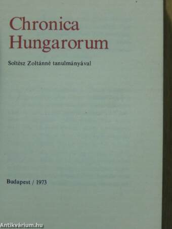 Chronica Hungarorum (minikönyv)