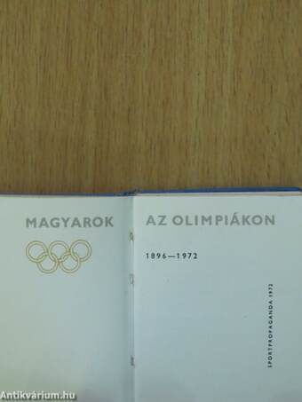 Magyarok az Olimpiákon (minikönyv) (számozott)