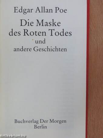 Die Maske des Roten Todes und andere Geschichten