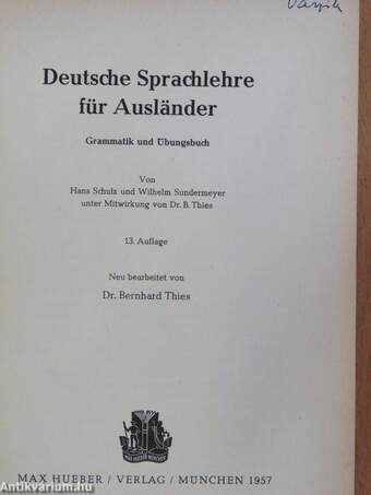 Deutsche Sprachlehre für Ausländer