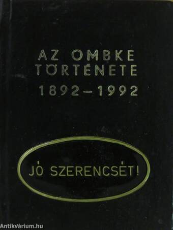 Az OMBKE története 1892-1992 (minikönyv) - Plakettel