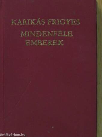 Mindenféle emberek (minikönyv)