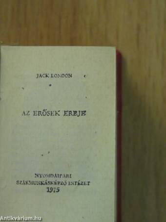 Jack London 1-4. (mikrokönyv)