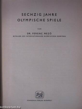 Sechzig Jahre Olympische Spiele