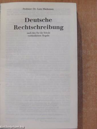 Deutsche Rechtschreibung