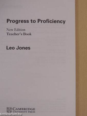 Progress to Proficiency - Teacher's Book