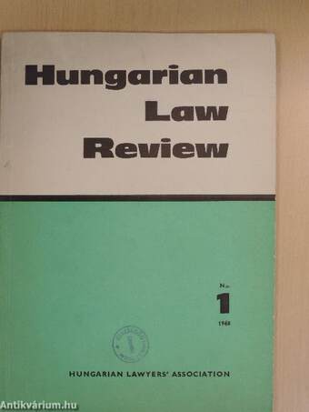 Hungarian Law Review 1/1968.