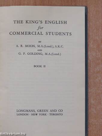 The King's English for Commercial Students II.