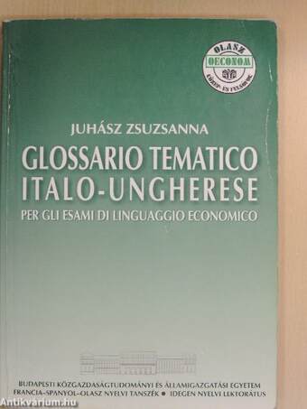 Glossario Tematico Italo-Ungherese