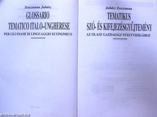 Glossario Tematico Italo-Ungherese