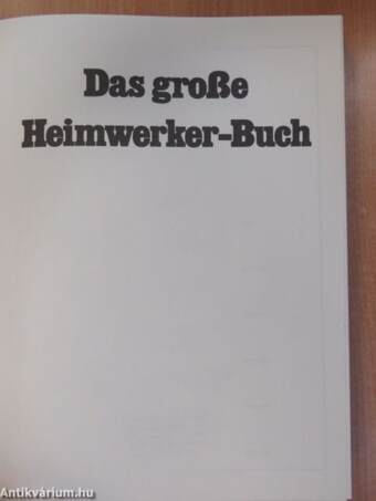 Das große Heimwerker-Buch