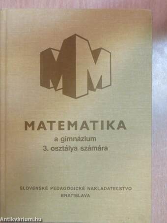 Matematika 3.