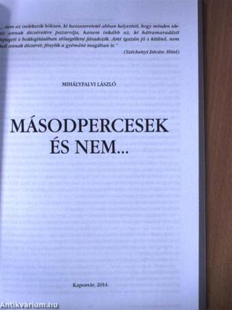 Mifizmusok/Másodpercesek és nem...