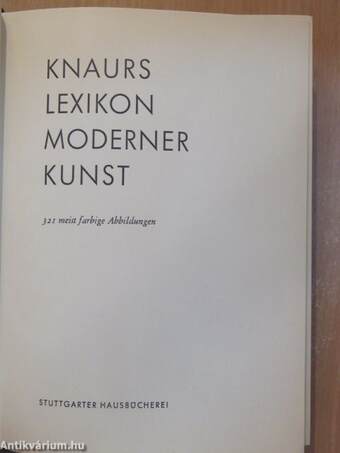 Knaurs Lexikon Moderner Kunst