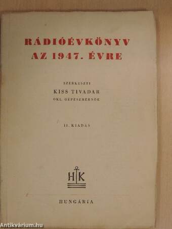 Rádióévkönyv az 1947. évre