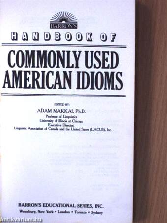 Handbook of commonly used american idioms