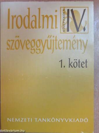 Irodalmi szöveggyűjtemény IV/1-2.