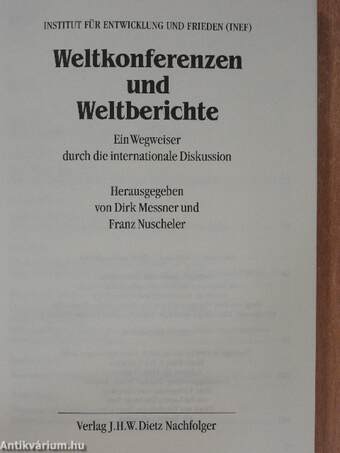 Weltkonferenzen und Weltberichte