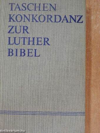 Taschenkonkordanz zur Lutherbibel