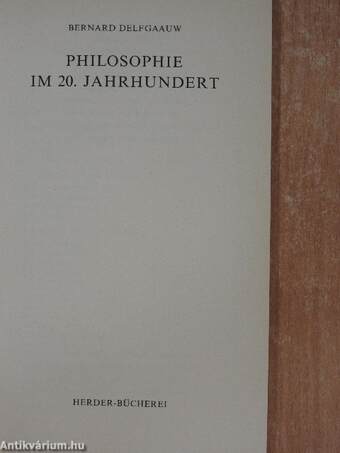 Philosophie im 20. Jahrhundert