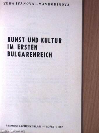 Kunst und Kultur im ersten Bulgarenreich