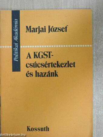 A KGST-csúcsértekezlet és hazánk