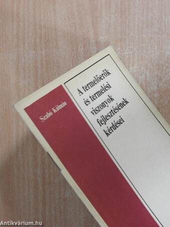 A termelőerők és termelési viszonyok fejlesztésének kérdései