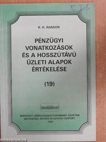 Pénzügyi vonatkozások és a hosszútávú üzleti alapok értékelése