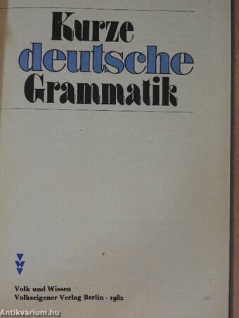 Kurze deutsche Grammatik