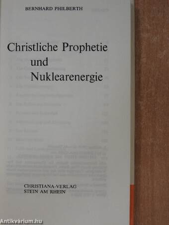 Christliche Prophetie und Nuklearenergie