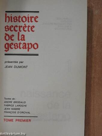 Histoire secréte de la gestapo 1-4.