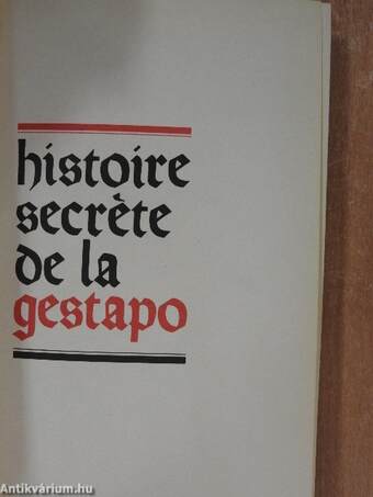 Histoire secréte de la gestapo 1-4.