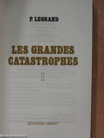 Les grandes catastrophes I-IV.