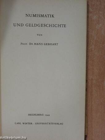 Numismatik und Geldgeschichte