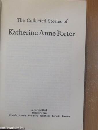 The Collected Stories of Katherine Anne Porter